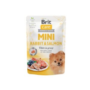 Brit Care Mini Rabbit&Salmon fillets in gravy 85 g