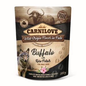 Carnilove Pouch Buffalo with Rose Petals 300 g