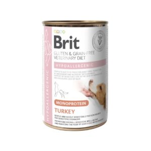 Brit VD Dog Can - Hypoallergenic Monoprotein Turkey 400 g