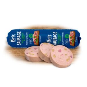 Brit Sausage Turkey & Peas 800 g