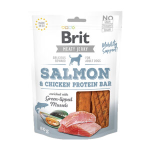 Brit Jerky - Salmon Protein Bar 80g