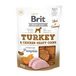 Brit Jerky - Turkey - Meaty Coins 80g