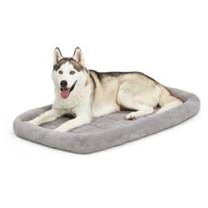 Diamond Stitch Pet Bed - Grey 42"