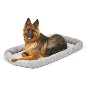 Diamond Stitch Pet Bed - Grey 48"