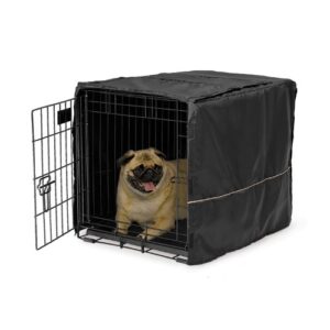 24" Black Polyester Crate Cover