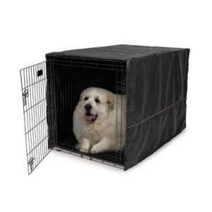48" Black Polyester Crate Cover