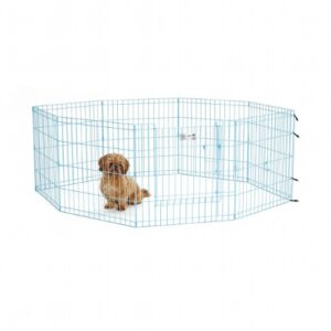 24" Blue Exercise Pen w/ Full MAX Lock Door