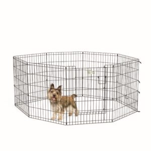 30" LS Black Exercise Pen w/Full MAX Lock Door