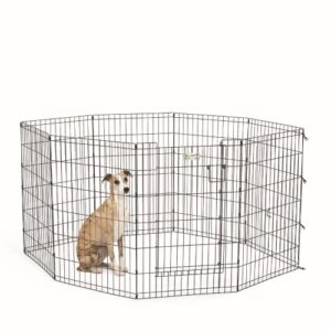 36" LS Black Exercise Pen w/Full MAX Lock Door