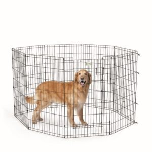 42" LS Black Exercise Pen w/Full MAX Lock Door