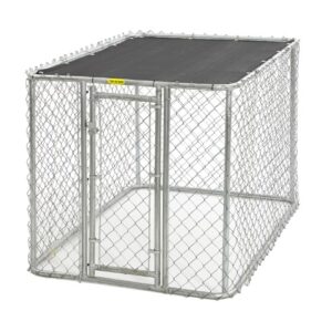 K9 - Chain Link Portable Kennel - Includes a Sunscreen