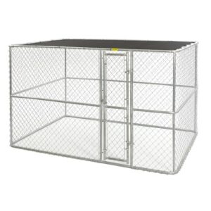 K9 - Chain Link Portable Kennel - Includes a Sunscreen