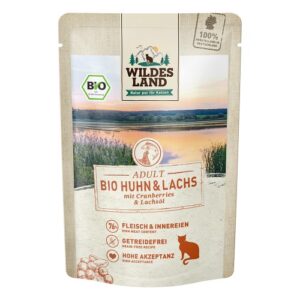 WL Cat Pouch - BIO - Chicken and Salmon with Cranberries 85 g