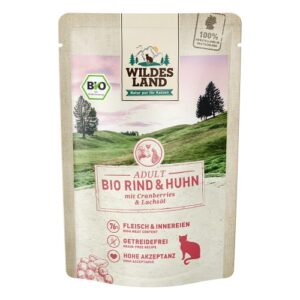 WL Cat Pouch - BIO - Beef and Chicken with Cranberries 85 g