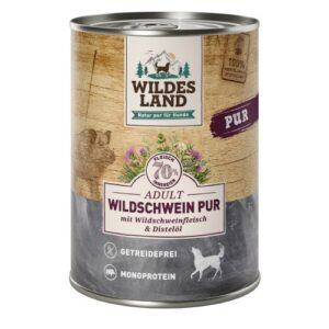 WL Dog Can - PURE - Wild Boar with Safflower Oil